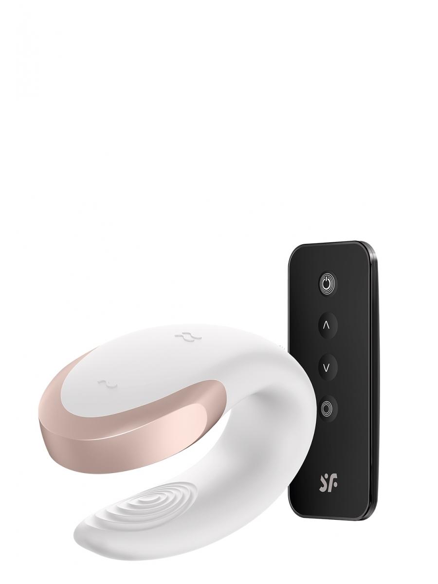 SATISFYER Vibrator za parove Double Love, Beli
