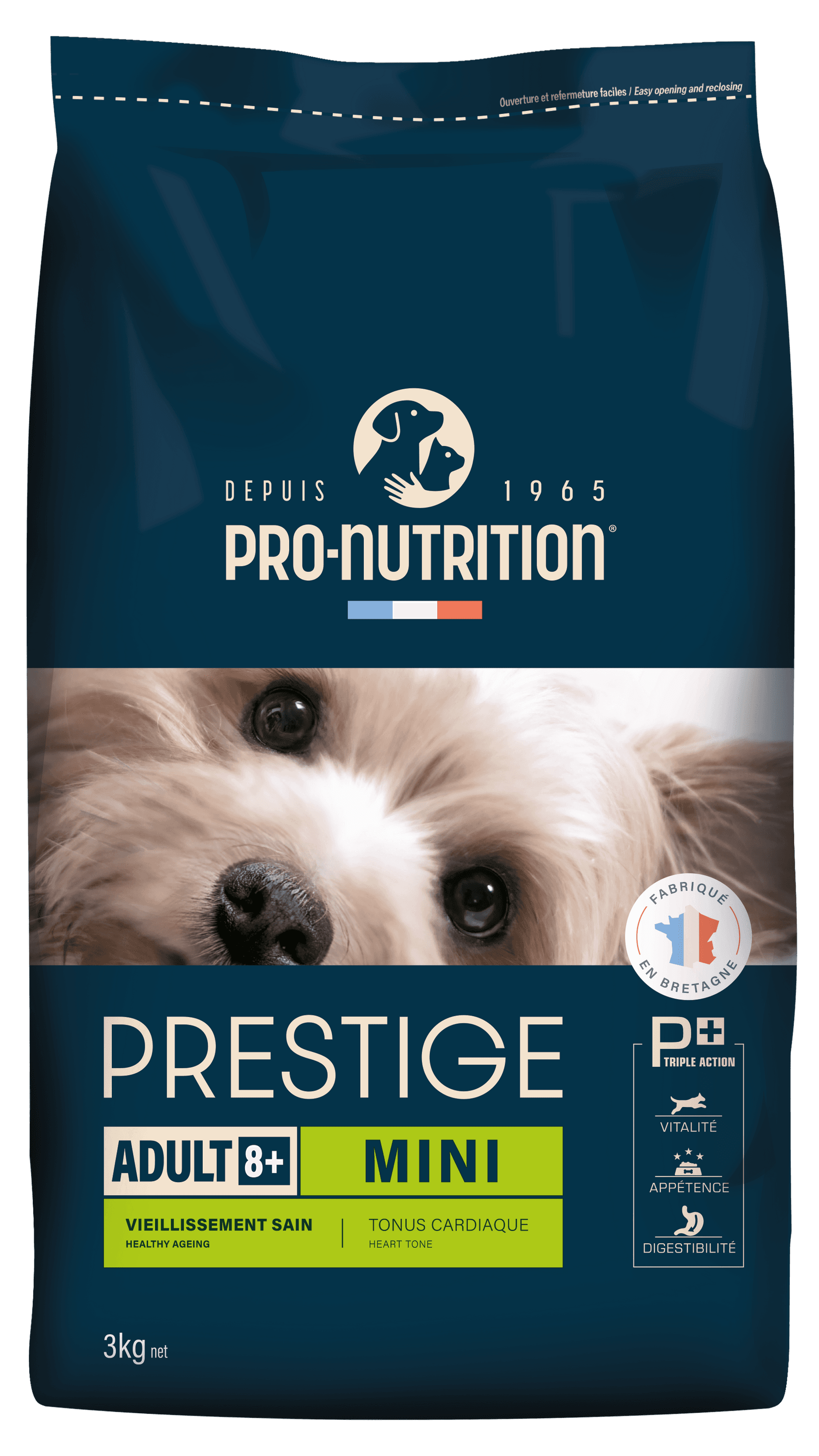 PRO-NUTRITION Suva hrana za pse Prestige Adult 8+ Mini, 3kg