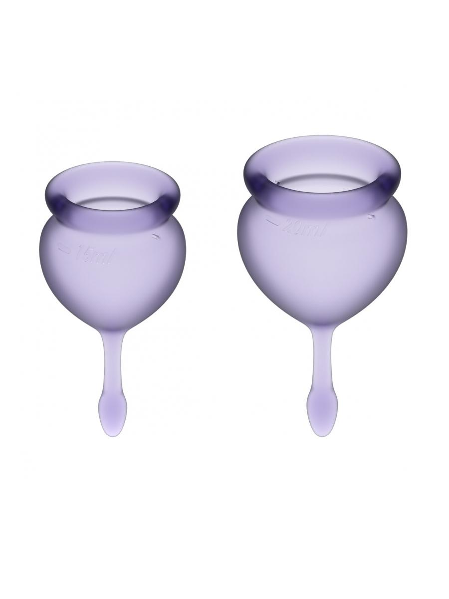 Satisfyer Menstrualne čašice Feel Good, 2 komada, Ljubičaste