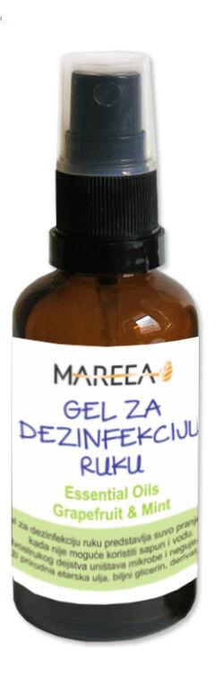 Mareea Gel za dezinfekciju i suvo pranje ruku Grapefruit&mint, 50 ml