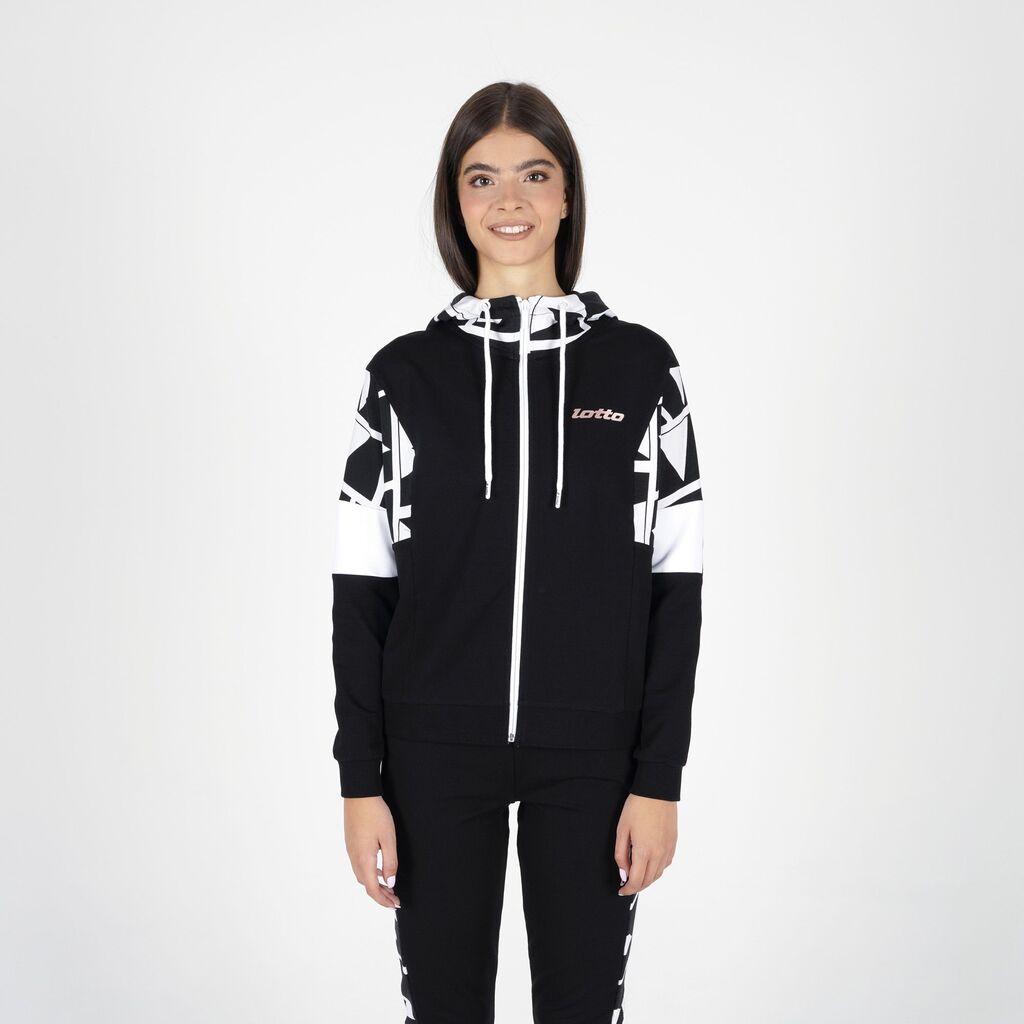 Lotto Ženski duks sa kapuljačom Full Zip Hoody, Crni