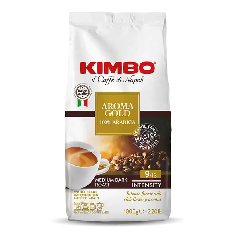 Kimbo Kafa u zrnu Aroma Gold, 1kg