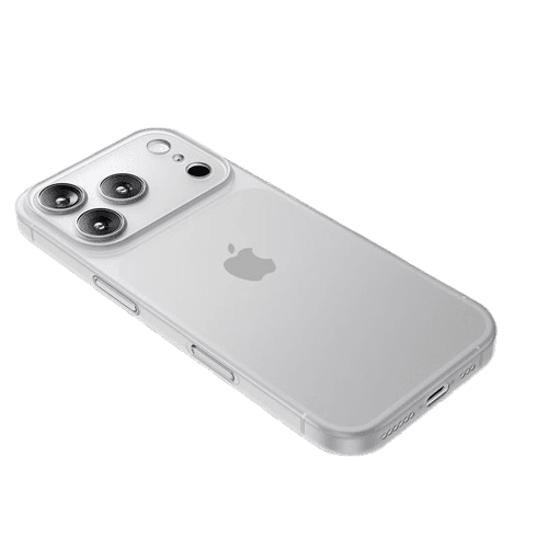 Mofei  Maska za mobilni telefon iPhone 17 Pro Max / iPhone 17 Pro, Providno-bela