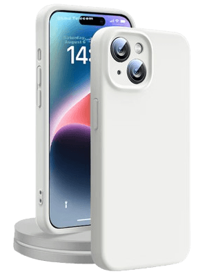 Divi Maska za mobilni telefon Apple 14 [6.1 Inches], Bela