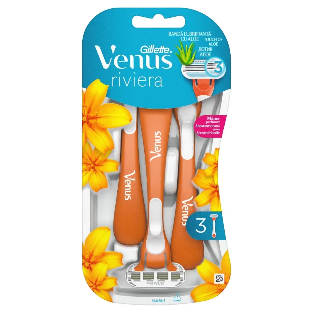 GILLETTE Brijač Venus Riviera, 3 Brijača