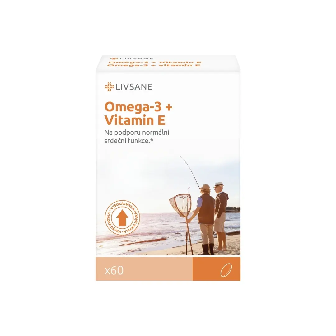 LIVSANE Dodatak ishrani Omega 3 + Vitamin E, 60 kapsula