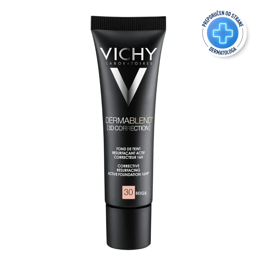 VICHY Tečni puder Dermablend, 3D Correction, 30 Beige, 30ml