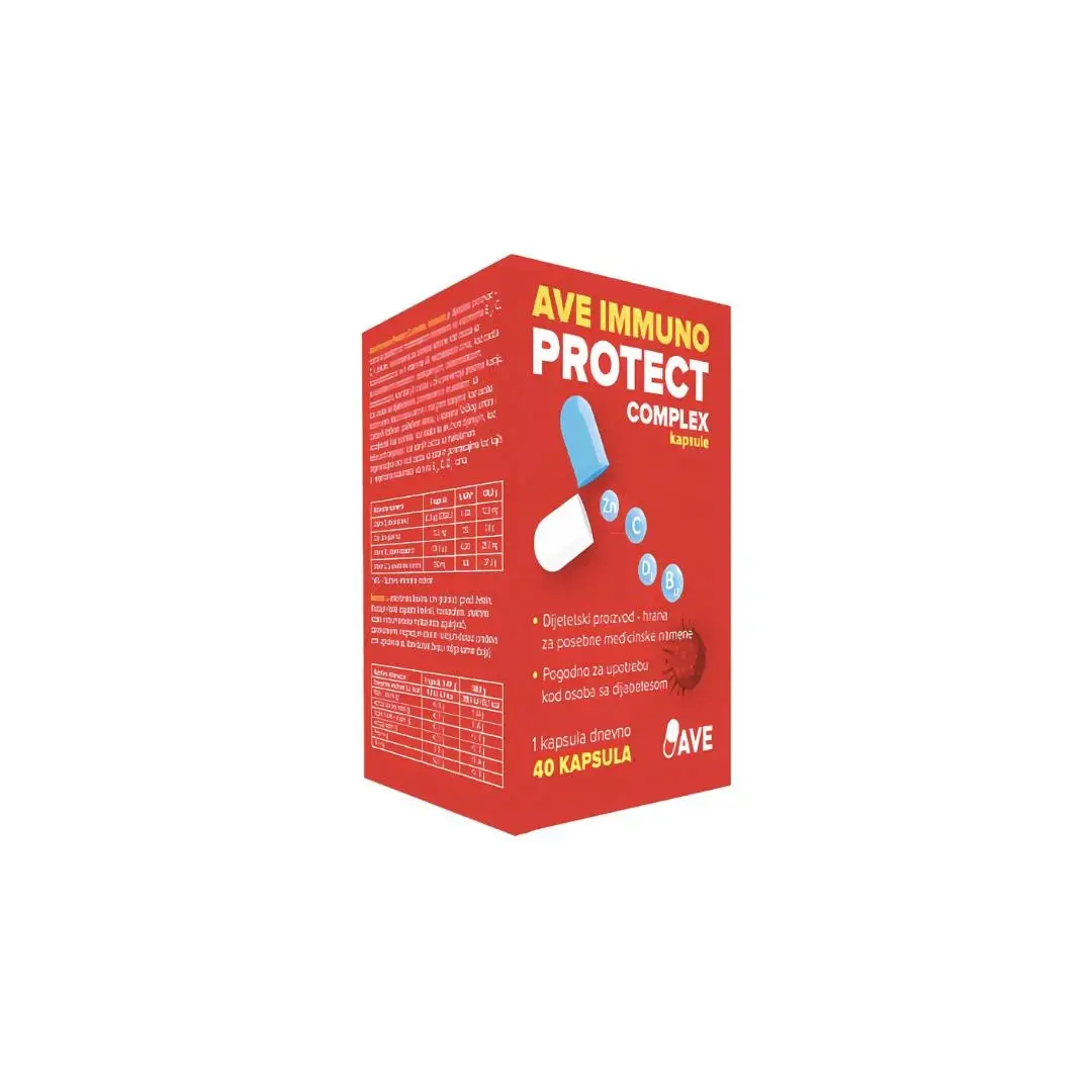 AVE PHARMACEUTICAL Dijetski proizvod Immuno Protect Complex, 40 kapsula