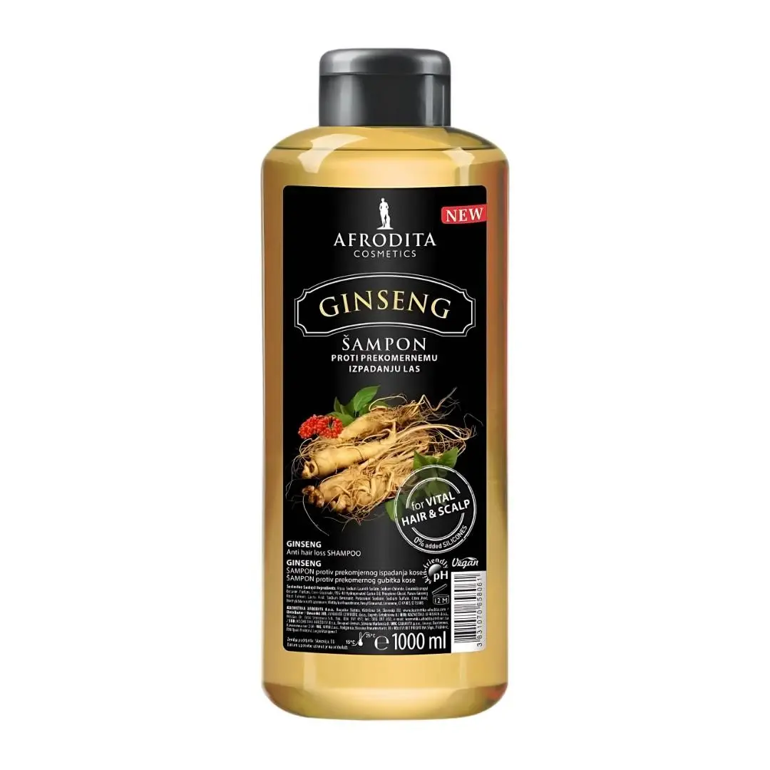 AFRODITA Šampon protiv prekomernog opadanja kose sa Žen Šenom, 1000ml