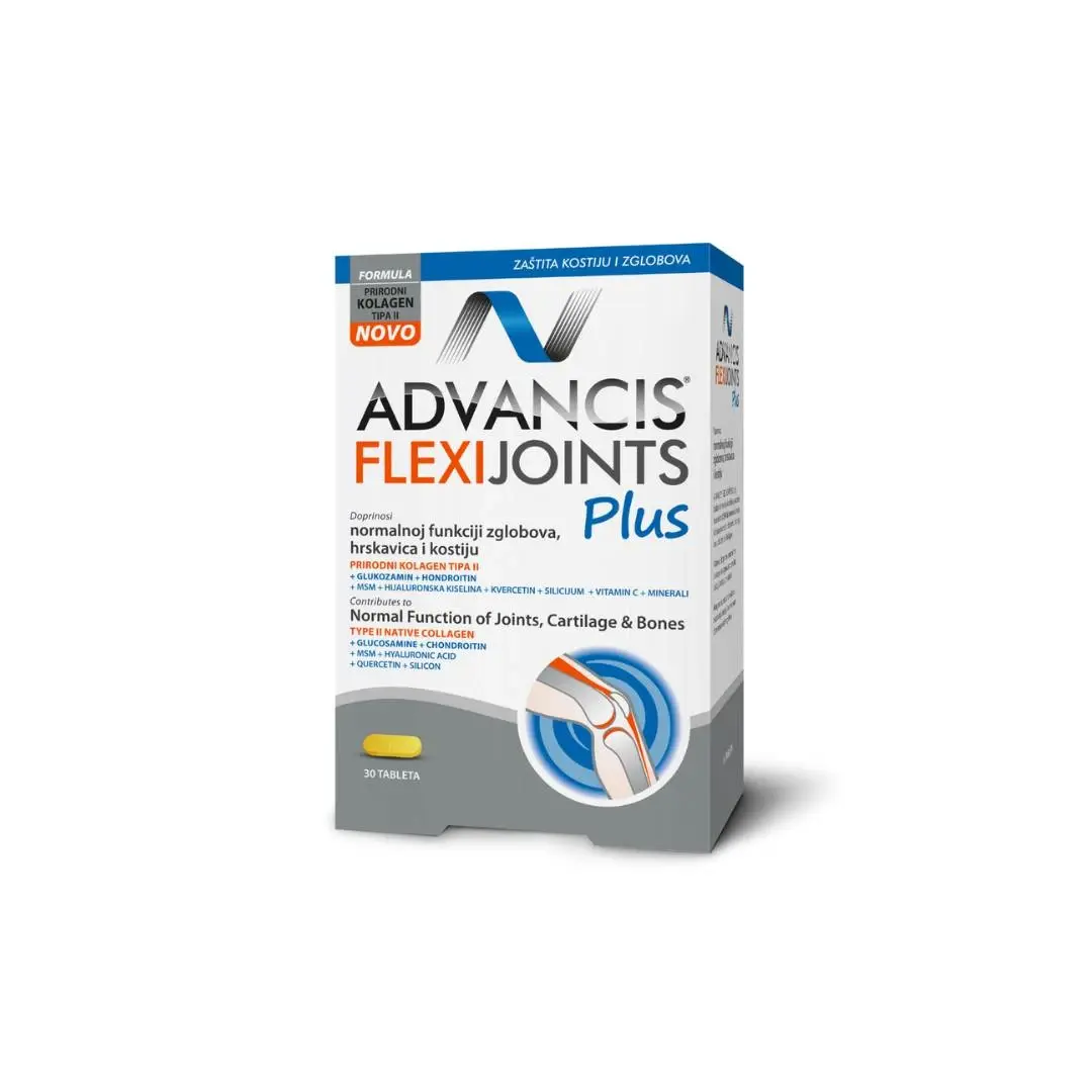 ADVANCIS Tablete koje doprinose normalnom radu zglobova, hrskavica i kostiju Flexijoints Plus, 30 Tableta