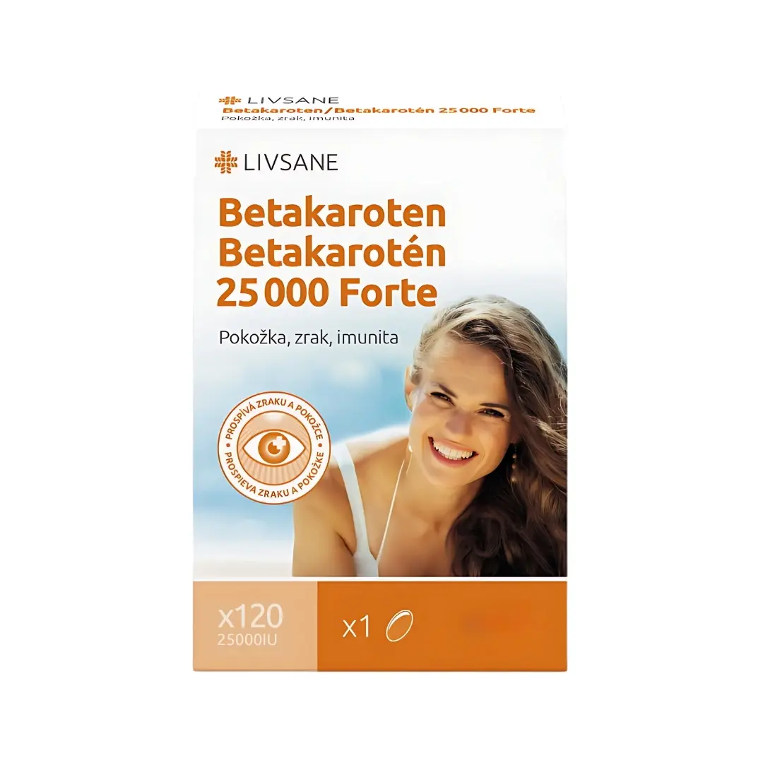 LIVSANE Beta Karoten FORTE 25000 IU Kapsule, 120 kapsula