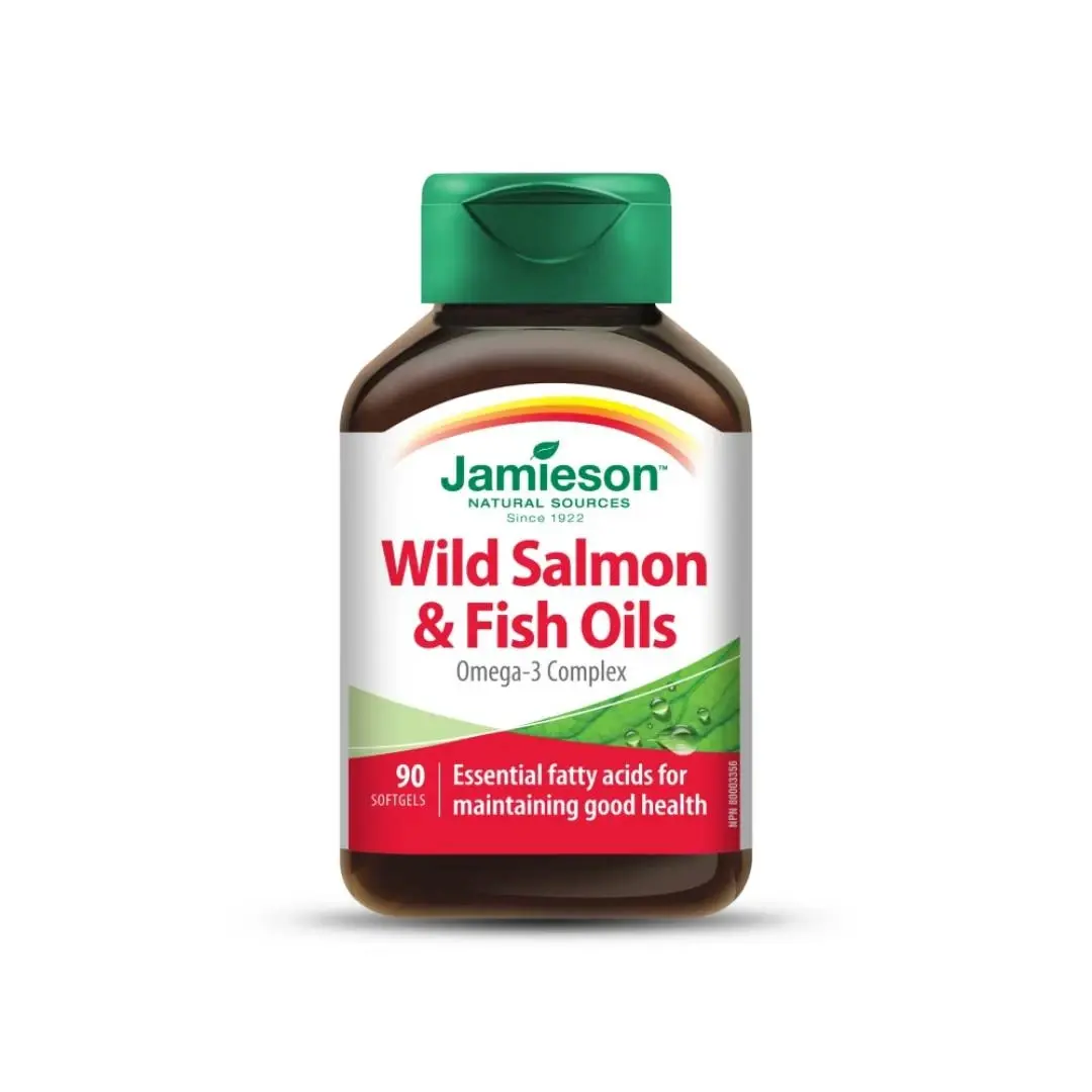 JAMIESON Omega 3 masne kiseline Wild Salmon Fish Oils, 90 kapsula