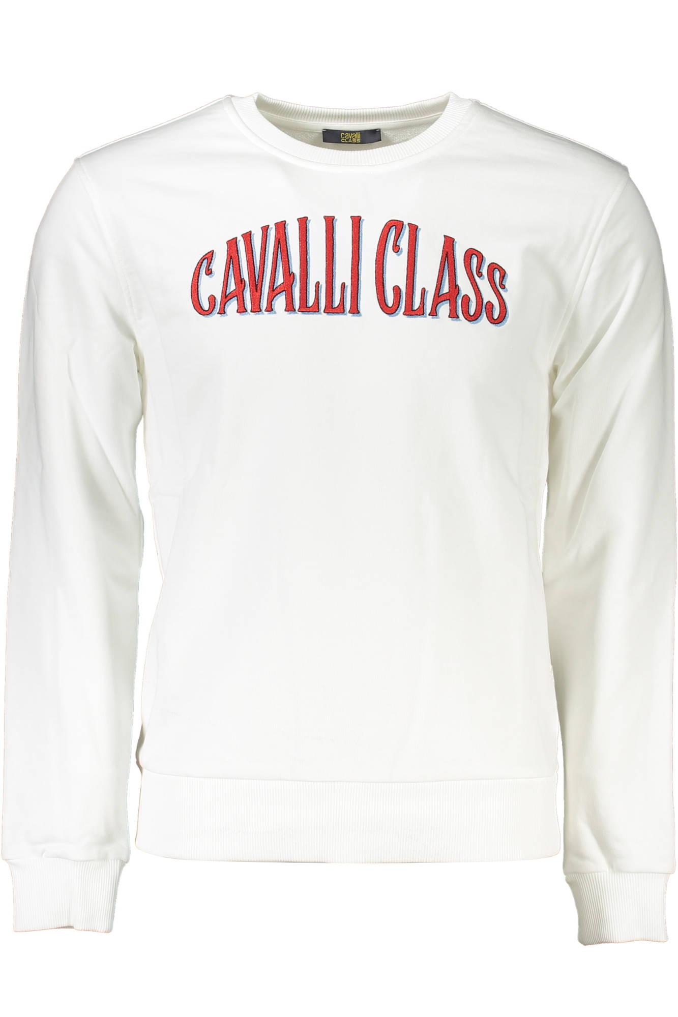CAVALLI CLASS Muški duks QXT65D-CF062_BIANCO_00053, Beli