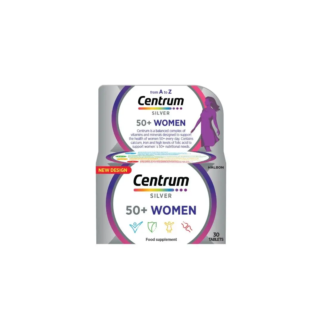 CENTRUM Multivitamini za žene Silver, 50+, 30 tableta