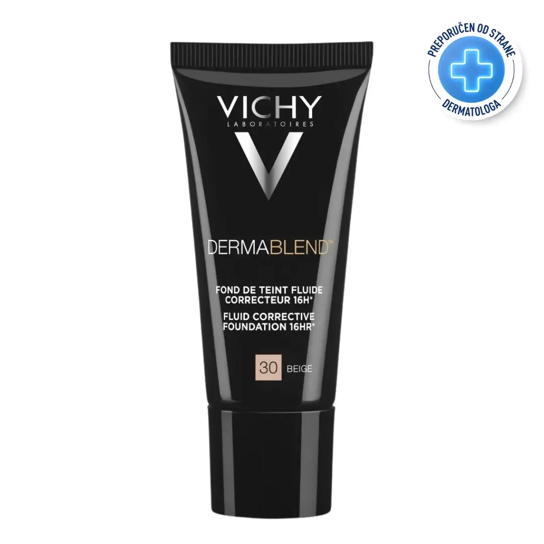 VICHY Korektivni tečni puder Dermablend, 30 Beige, 30ml