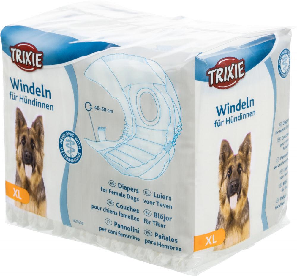 TRIXIE Pelene za ženke Diapers Female, 40-58cm, XL, 12 komada
