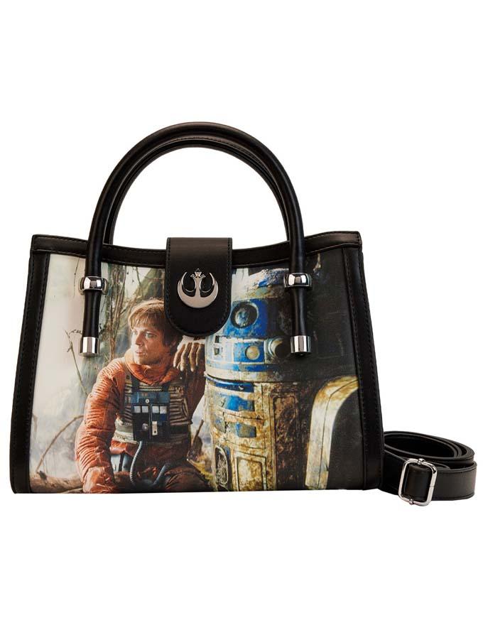 LOUNGEFLY Ženska torba Star Wars Empire Strikes Back Final Frames, Crna