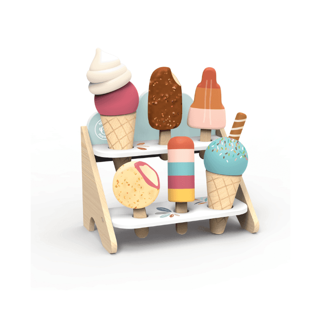 SPEEDY MONKEY Sladoled set, Drveni