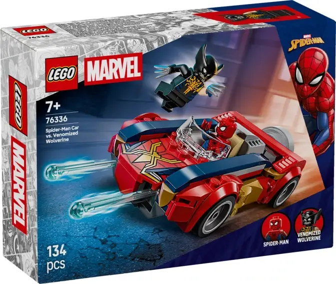 Lego Marvel Spajdermenov automobil protiv otrovnog Vulverina 76336