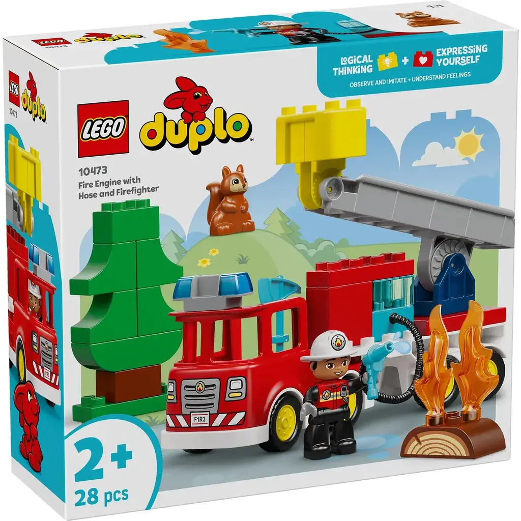 Lego Duplo Vatrogasni kamion sa crevom i vatrogascem 10473