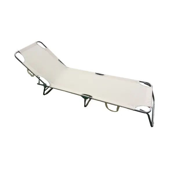 Sklopiva baštenska ležaljka, 24x188x55cm, Bež