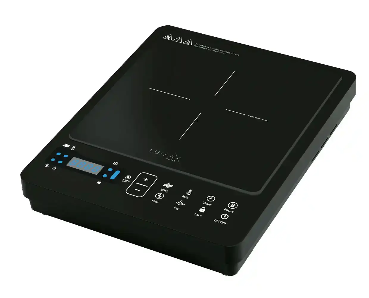 LUMAX Indukcioni rešo Home Lins-T21, 2000W, Crni