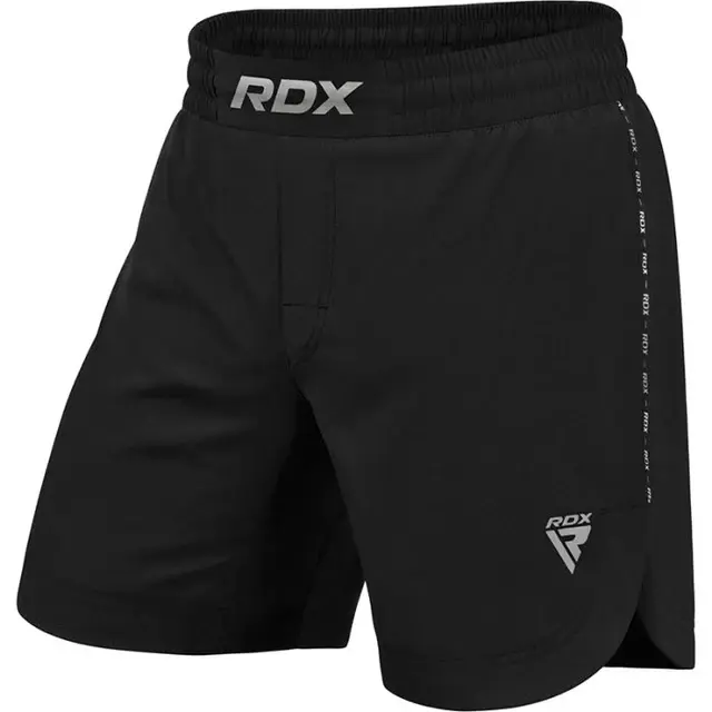 RDX Muški sportski MMA šorts T15, Crni