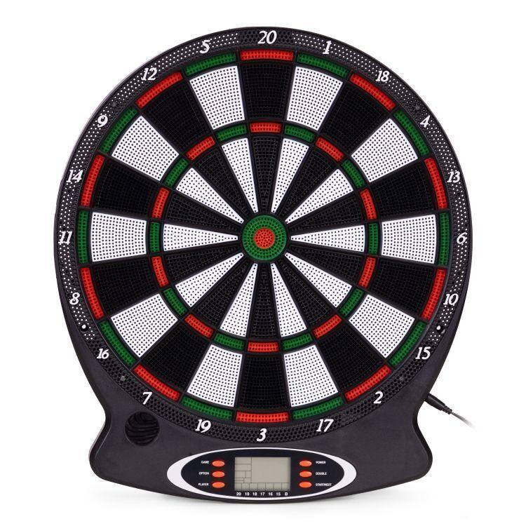 ModernHome Elektronski pikado sa LCD ekranom 38 cm, 18 igara, set sa 6 pikada