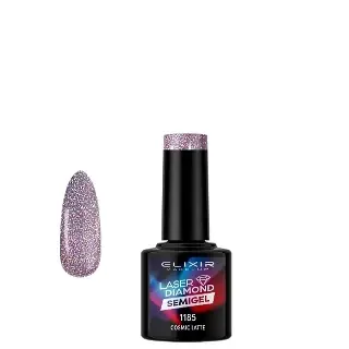 Elixir Gel lak za nokte 1185 Laser Diamond Cosmic Latte, 8ml, Roze
