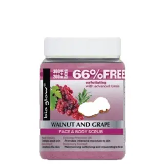 Bio Glow Piling za lice i telo Walnut&Grape, 500ml