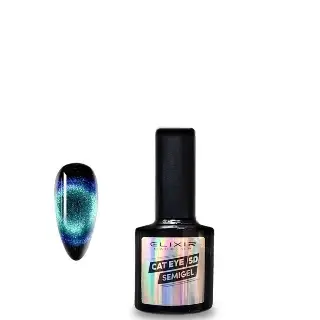 Elixir Gel lak za nokte 1159 Cat Eye 5D Green Cat, 8ml, Plavi