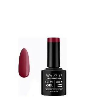 Elixir Gel lak za nokte 887 Tyrian Purple, 8ml, Bordo