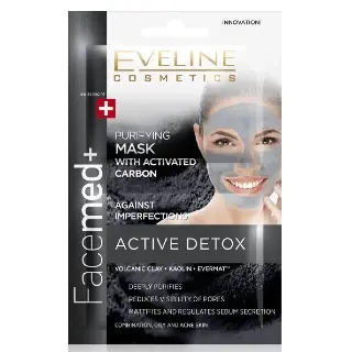 Eveline Maska za lice 8u1 Active Detox, 2x10ml