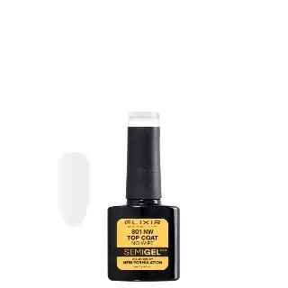 Elixir Završni sjaj Semi Top Coat 801 No Wipe, 8ml