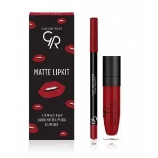 Golden Rose Tečni ruž Longstay 18, + Olovka za usne, 527