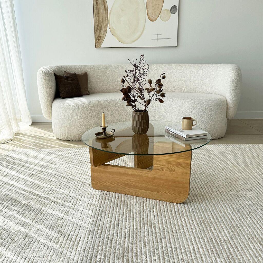 Hanah Home Klub sto Mia, 75x35x75 cm, Boje hrasta