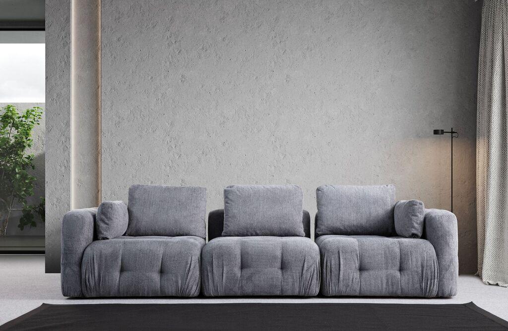 Atelier del Sofa Trosed Amaris, 290x100x65 cm, Sivi