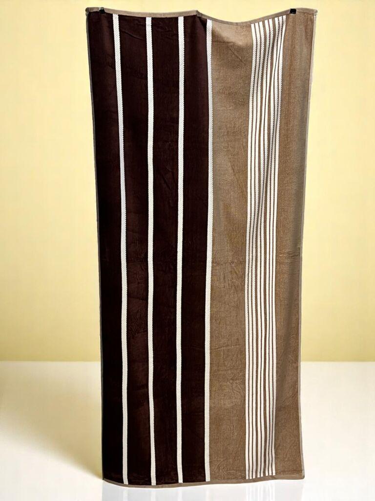 Viktorija Plažni peškir Coffee Stripes, 83x180cm, Šareni