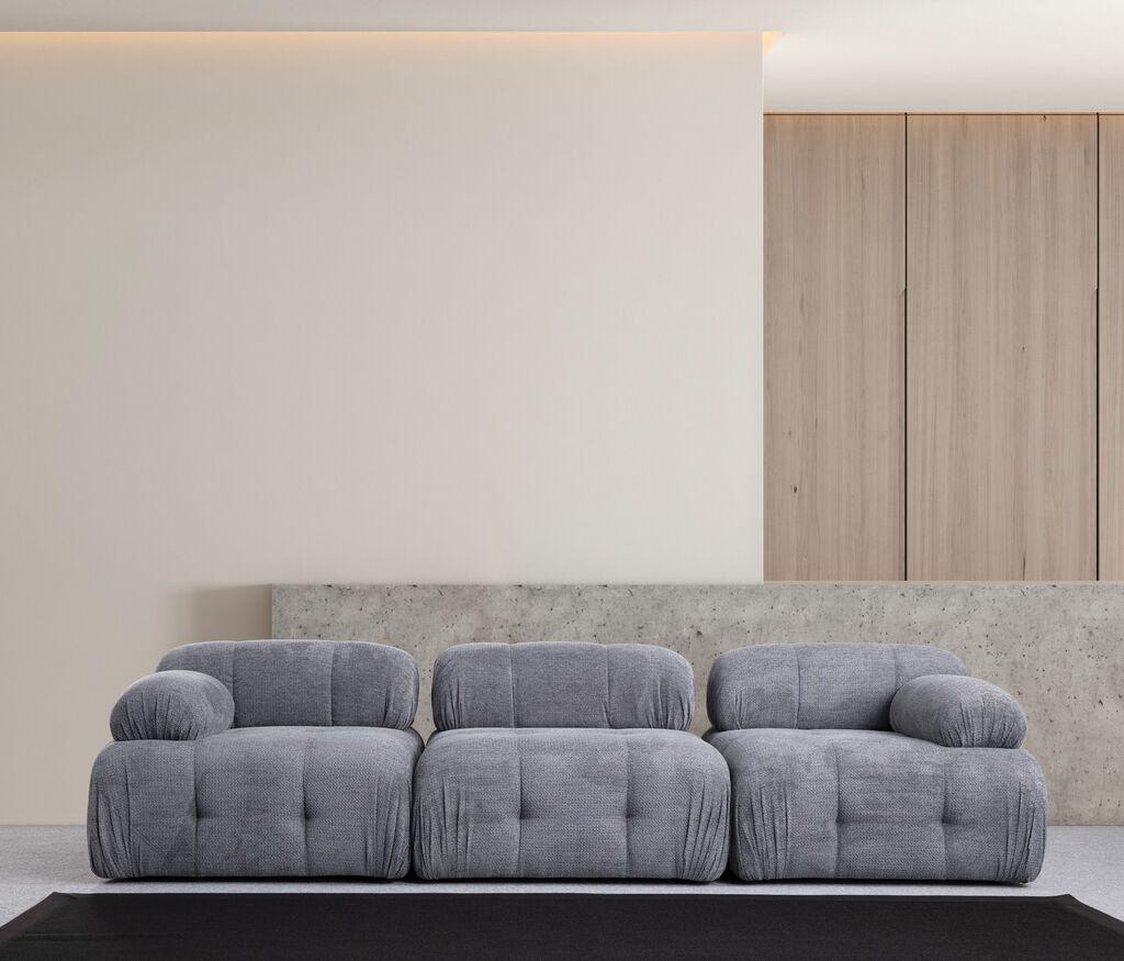 Atelier del Sofa Trosed Petite 3, 290x95x75 cm, Sivi