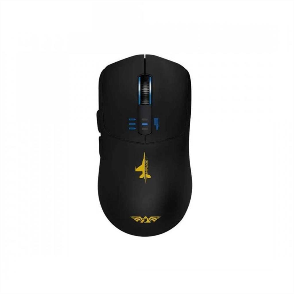 Bežični geјmerski miš Armaggeddon MIRAGE V crni, 10000 CPI, 82 g, 3 režima povezivanja (2.4GHZ, Bluetooth 5.0, žični)