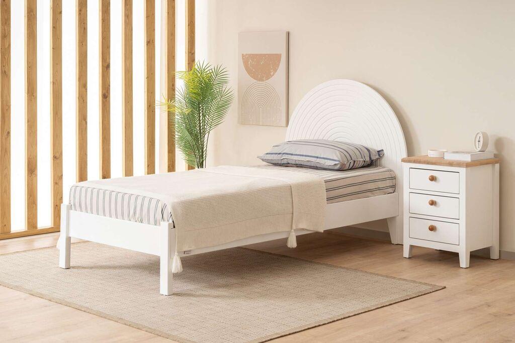 Hanah Home Ram za krevet Turtle, 90x200 cm, Beli