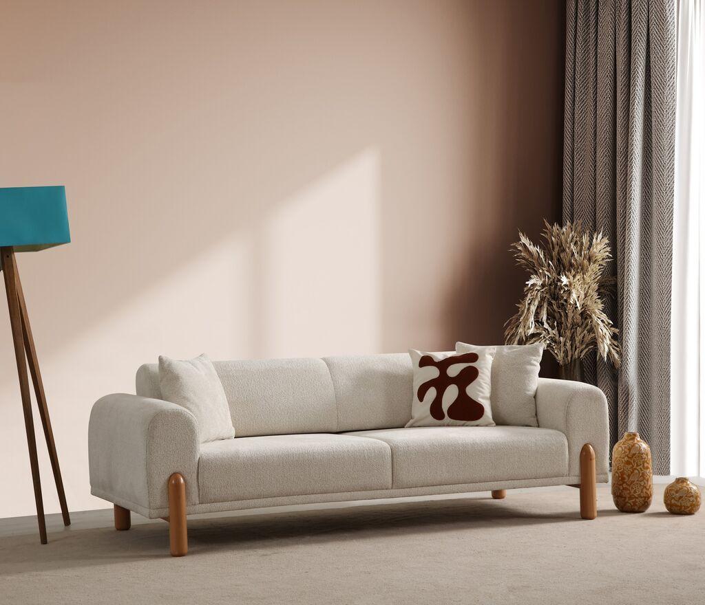 Atelier del Sofa Trosed Lyke, 228x88x75 cm, Krem