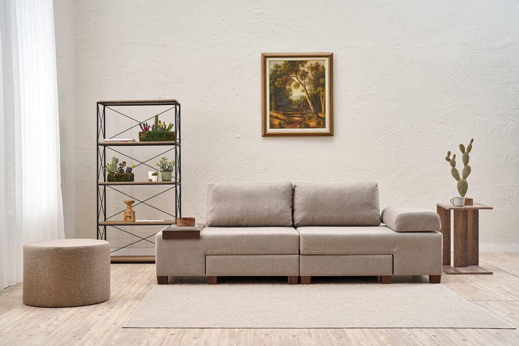 Atelier del Sofa Trosed Perenna Linen, 233x83x93 cm, Krem
