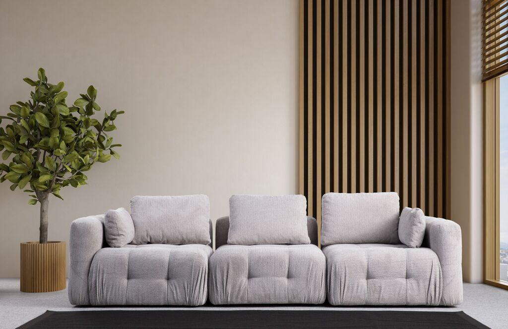 Atelier del Sofa Trosed Amaris, 290x100x65 cm, Svetlosivi