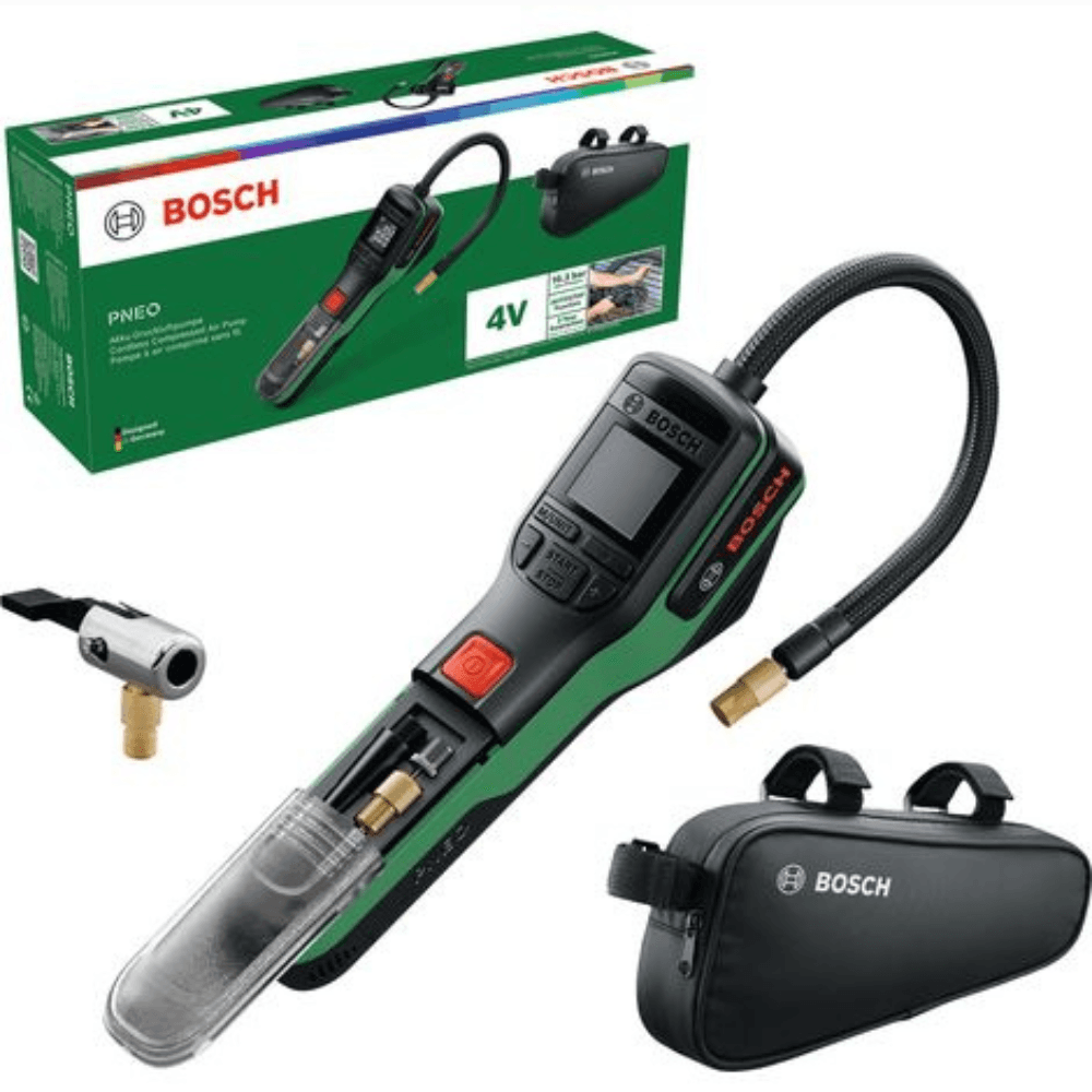 Bosch Akumulatorska vazdušna pumpa PNEO, Sa torbicom za bicikl, 0603947501