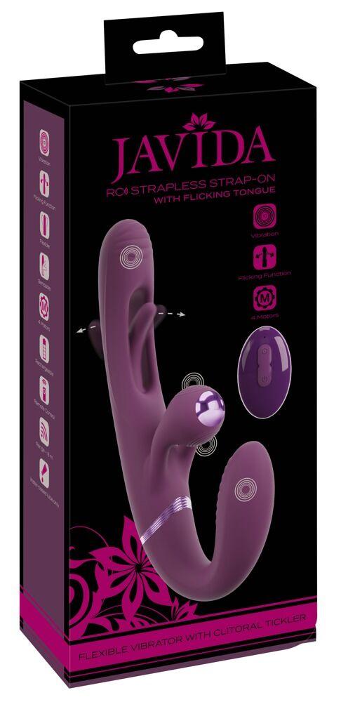 Javida Vibrator Strapless RC Strapon