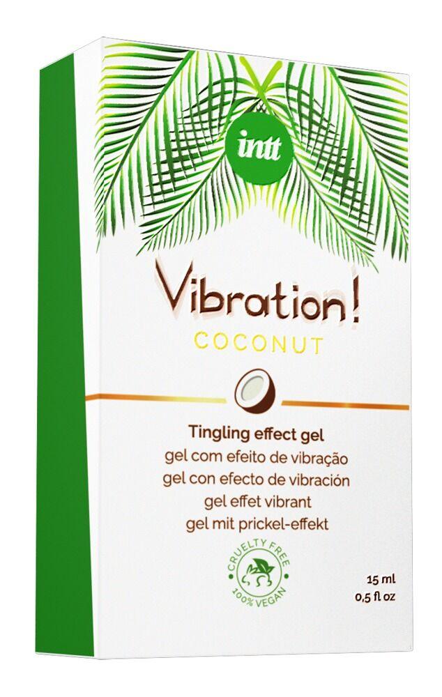 Intt Vibrator Tečni vibrator Vibration! Coconut, 15 ml