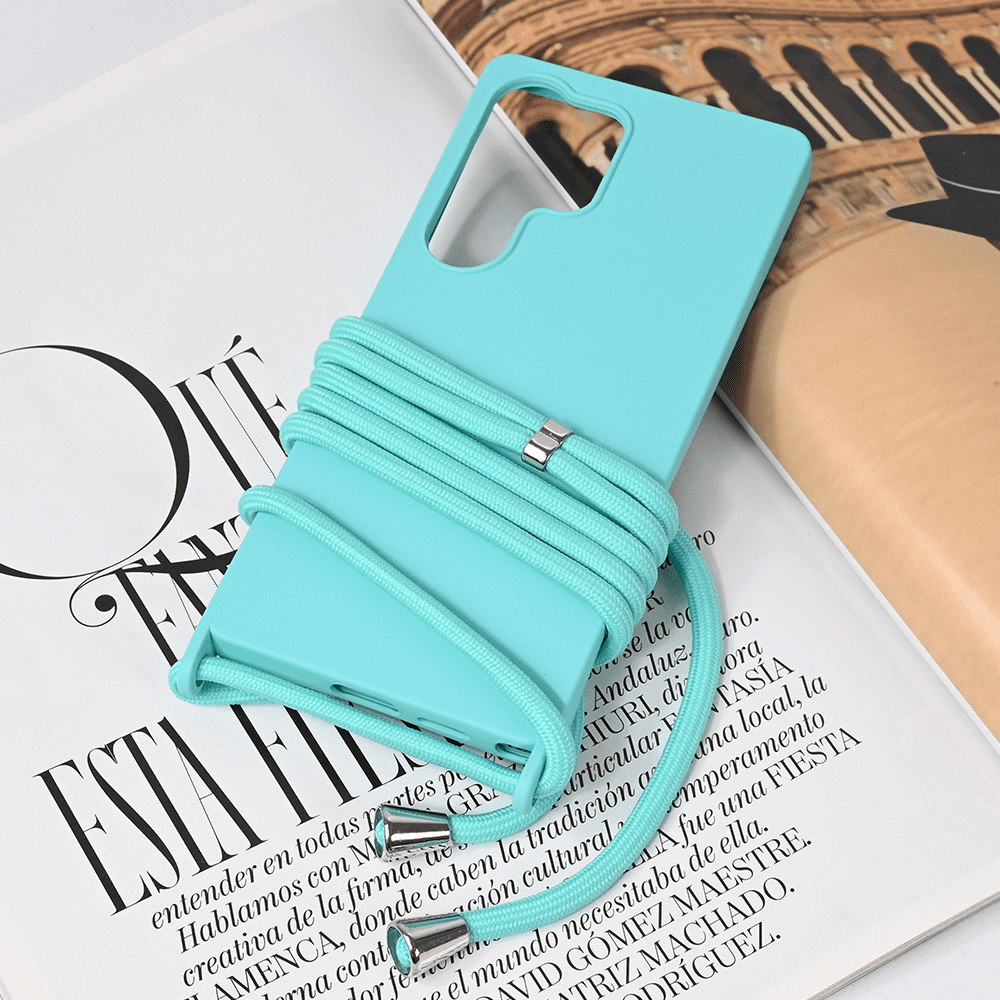 Maska za Samsung S25 Ultra Crossbody, Menta