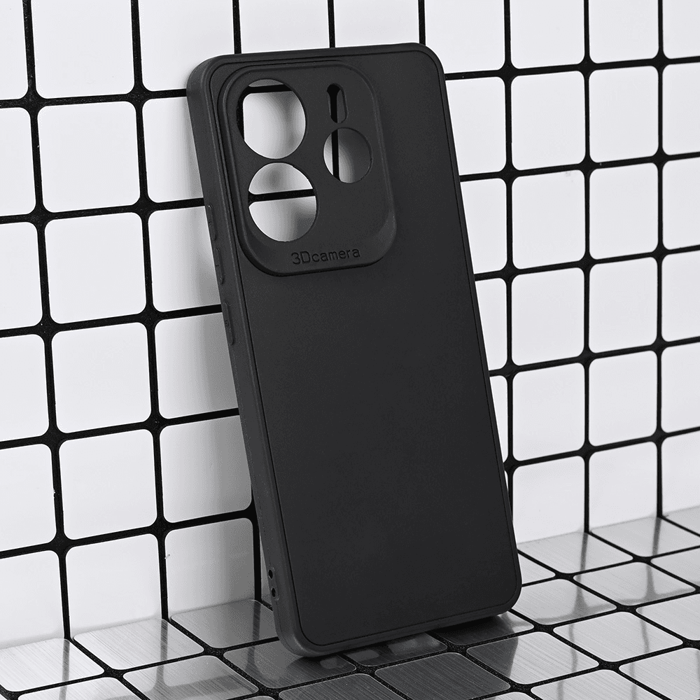 Maska za Xiaomi Redmi Note 14 5G 3D Camera, Crna
