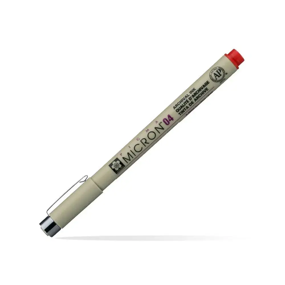 Royal Talens Liner Pigma Micron 04, 0.4mm, Crveni